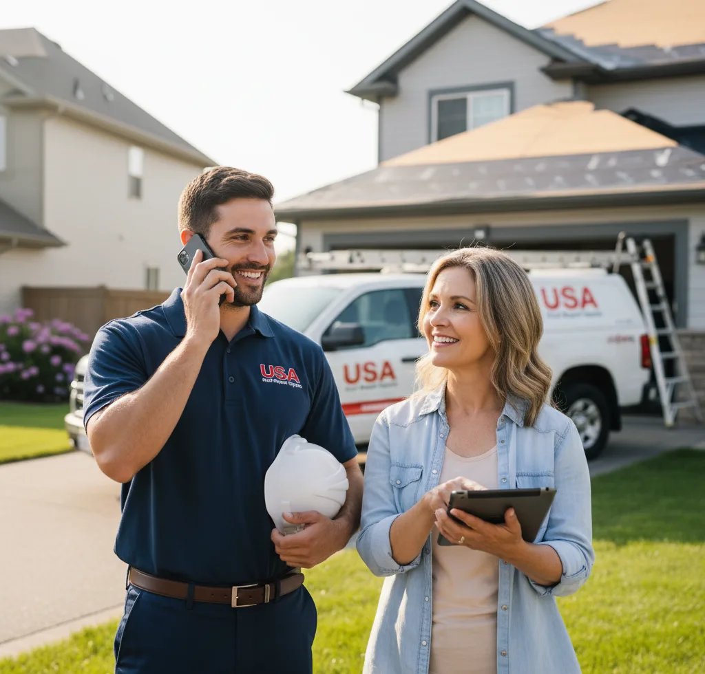 USA Roof Repair Experts customer support in Franklinville